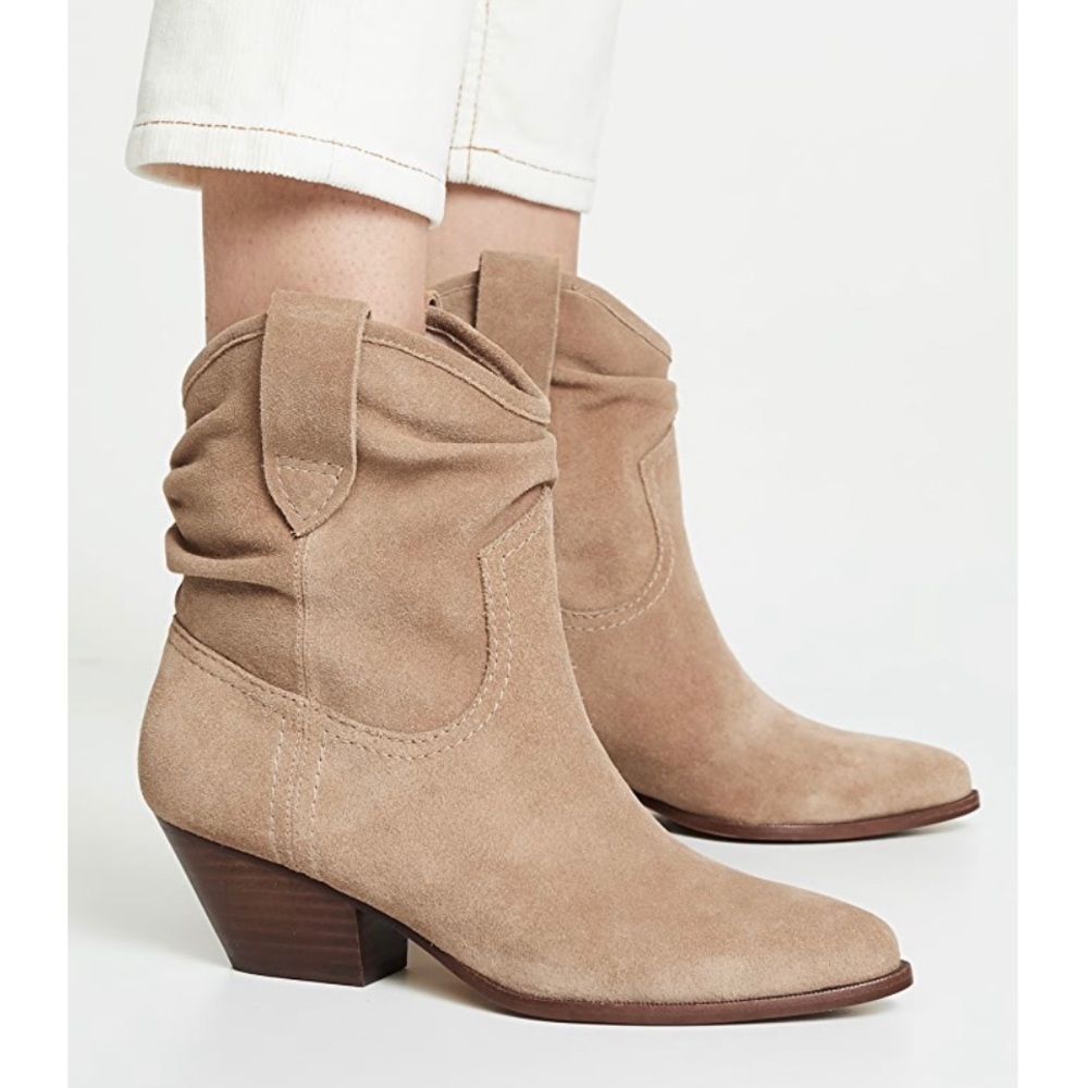 NIB Rachel Zoe “Clay” western suede bootie sz 7.5